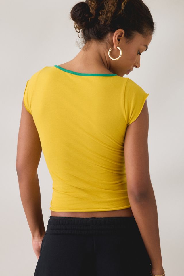Brazil Graphic Scoop Neck Baby Tee #1