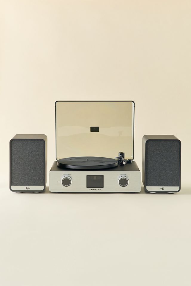 Crosley C92 Bluetooth Record Player & Speakers Shelf System #1