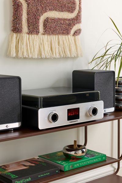 Crosley C92 Bluetooth Record Player & Speakers Shelf System