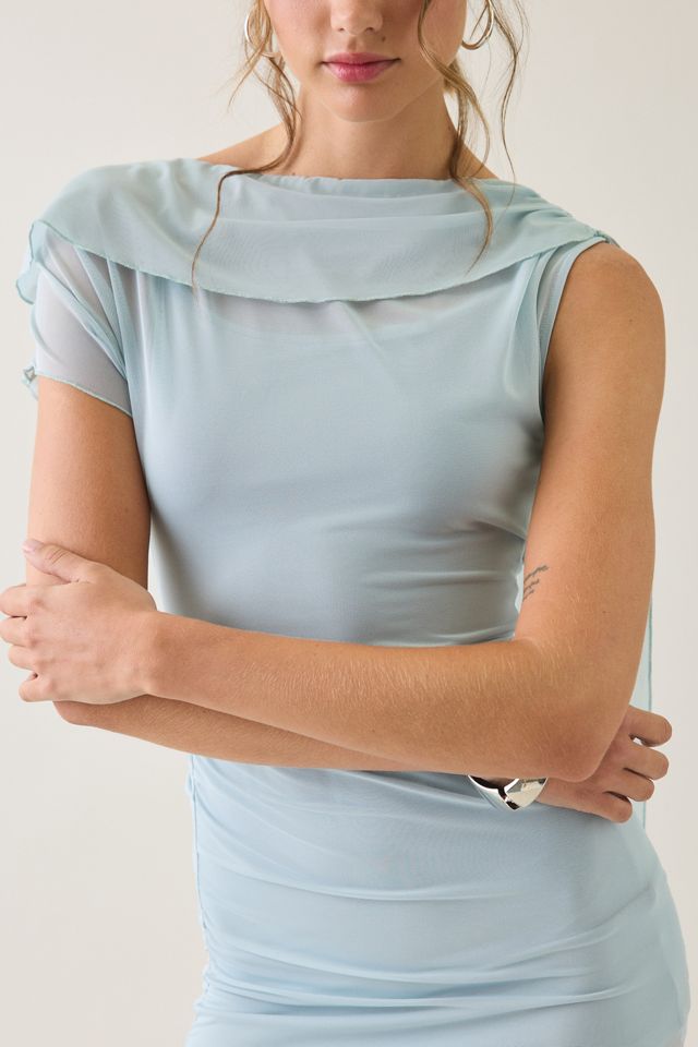 I.AM.GIA. Ottoline Asymmetric Draped Open-Back Mini Dress #2