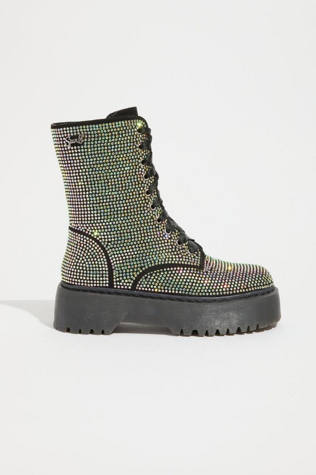Sparkl Rhinestone Combat Boot #2