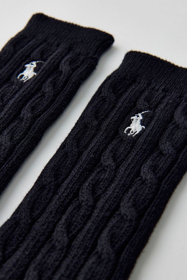 Polo Ralph Lauren Cable-Knit Cotton-Blend Socks #1