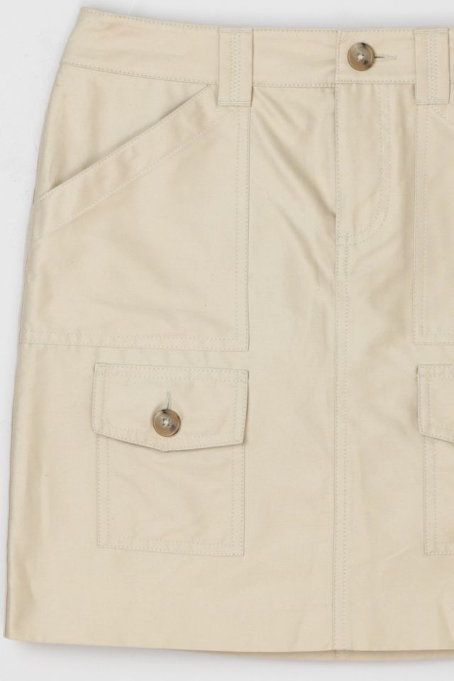 Vintage Y2k Khaki Cargo Mini Skirt #1