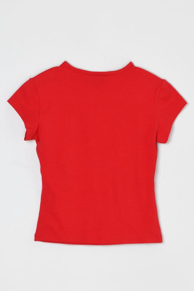 Vintage 90s Red Fitted T-Shirt #2