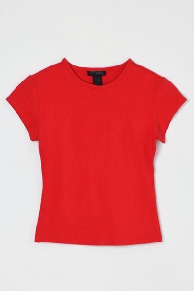 Vintage 90s Red Fitted T-Shirt