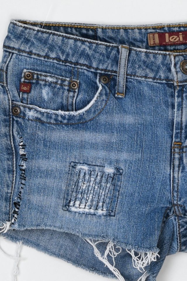 Vintage Y2k Distressed Low-Rise Denim Shorts #1