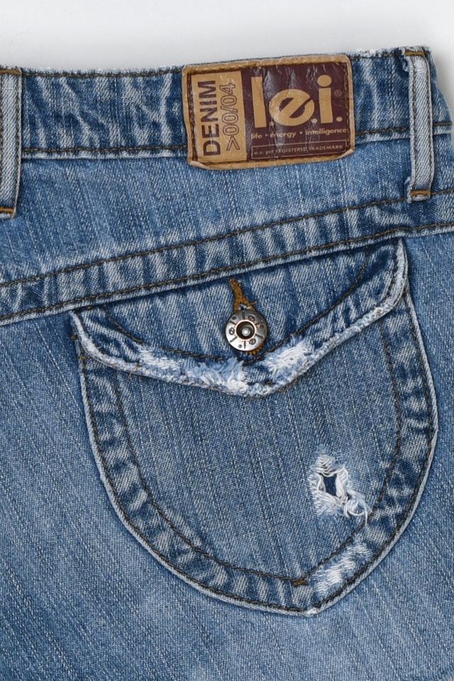 Vintage Y2k Distressed Low-Rise Denim Shorts #3