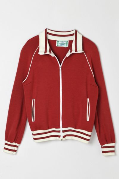 Vintage Y2k Red & White Track Jacket