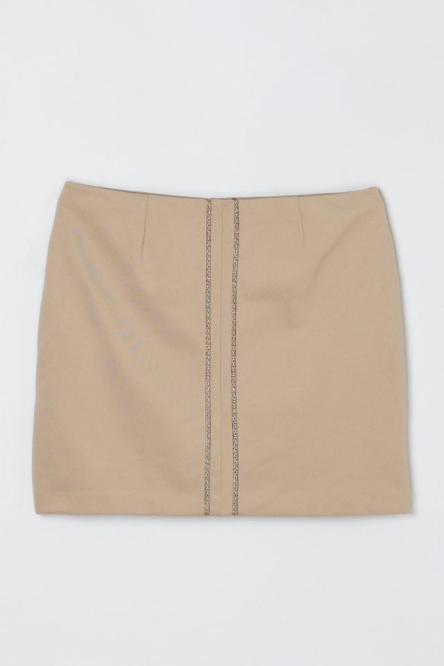 Vintage Y2k Lace Striped Mini Skirt #2