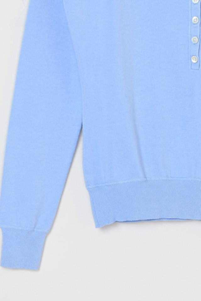 Vintage Y2k Buttoned Sky-Blue Light Sweater #2