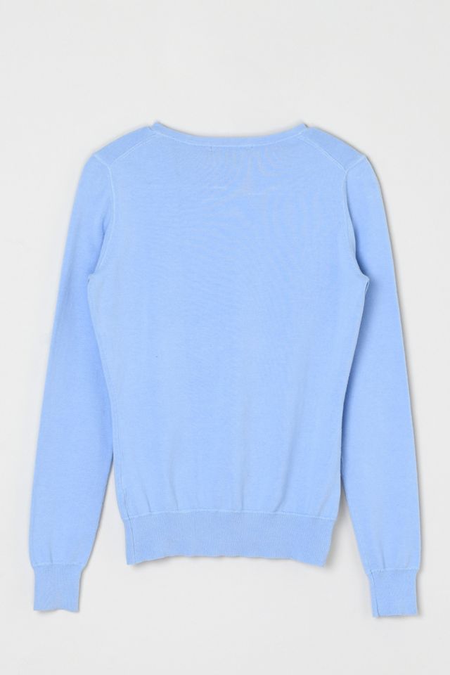 Vintage Y2k Buttoned Sky-Blue Light Sweater #3
