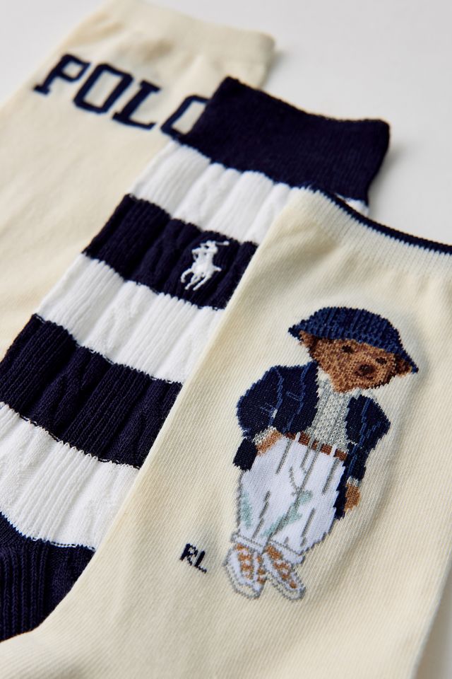 Polo Ralph Lauren Seasonal Bear Crew Socks 3-Pack #1