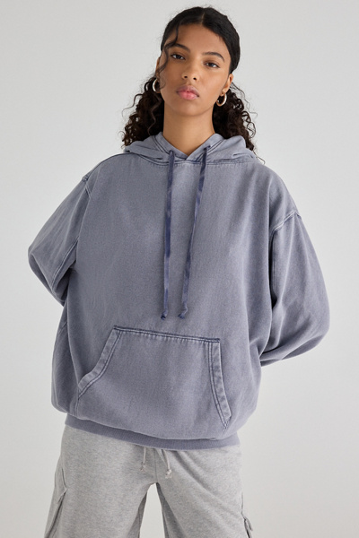 Out From Under Perfect Oversized Hoodie Sweatshirt in Pale Blue, Women's at Urban Outfitters