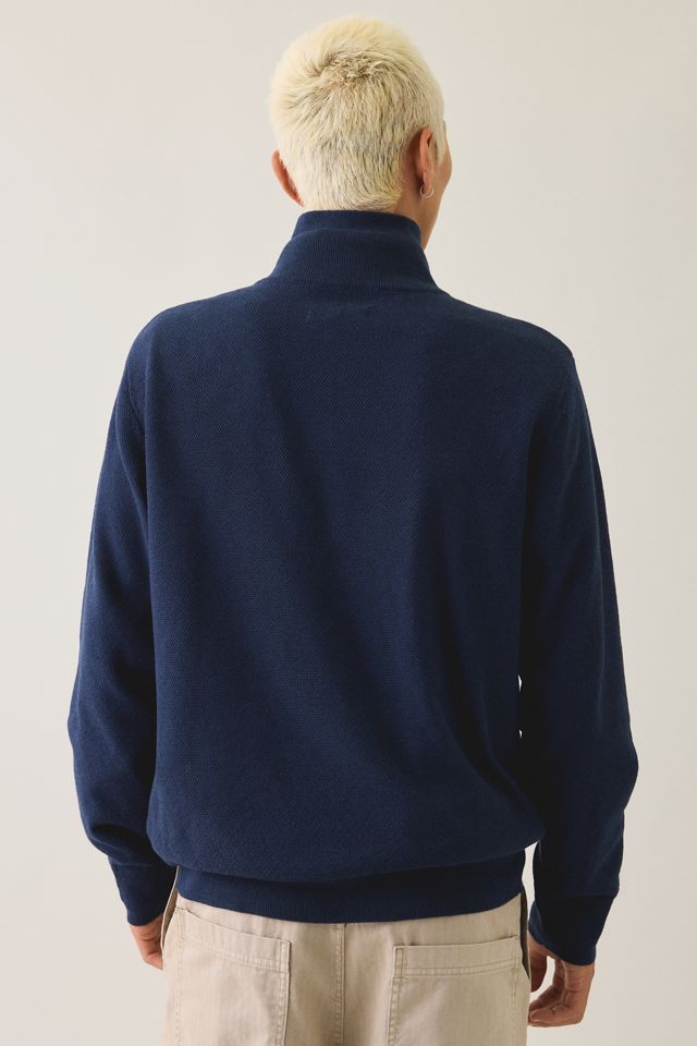 UO Textured Wool-Blend Knit Quarter-Zip Sweater #1