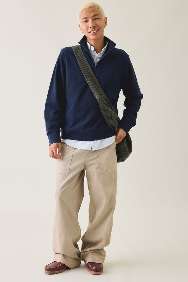 UO Textured Wool-Blend Knit Quarter-Zip Sweater #3