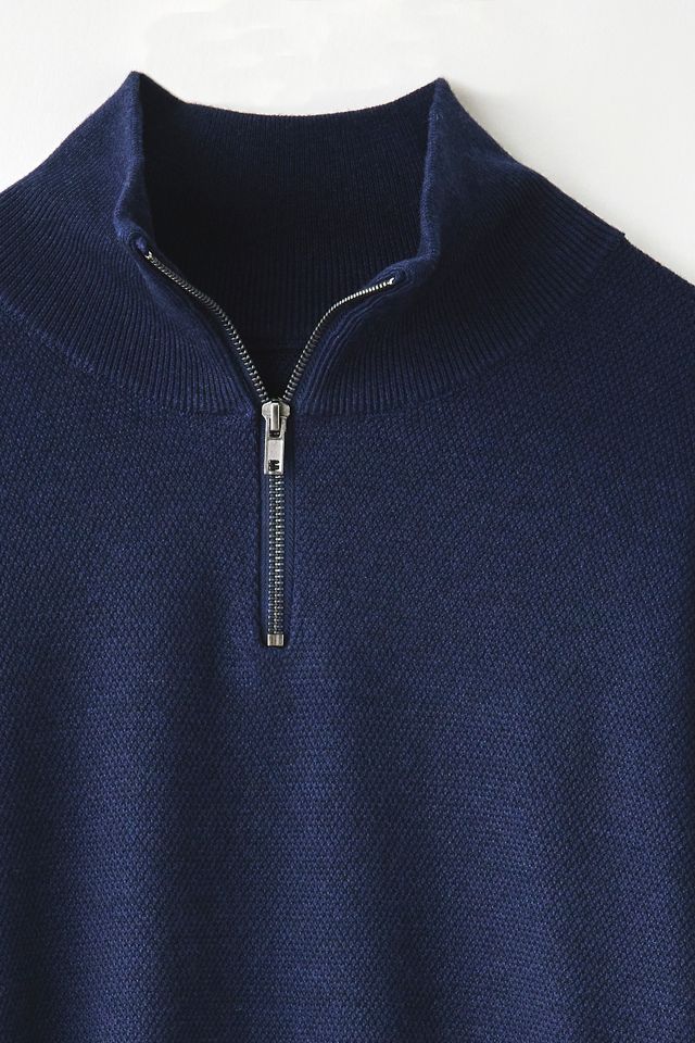 UO Textured Wool-Blend Knit Quarter-Zip Sweater #5