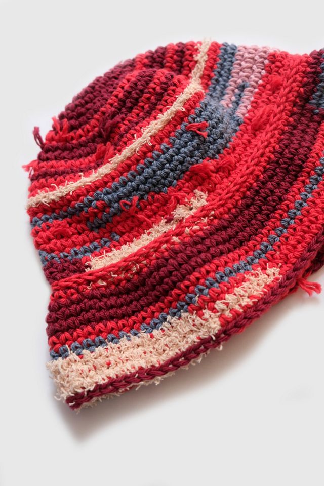 MARVES new york Upcycled Crochet Bucket-Bowler Hat #1