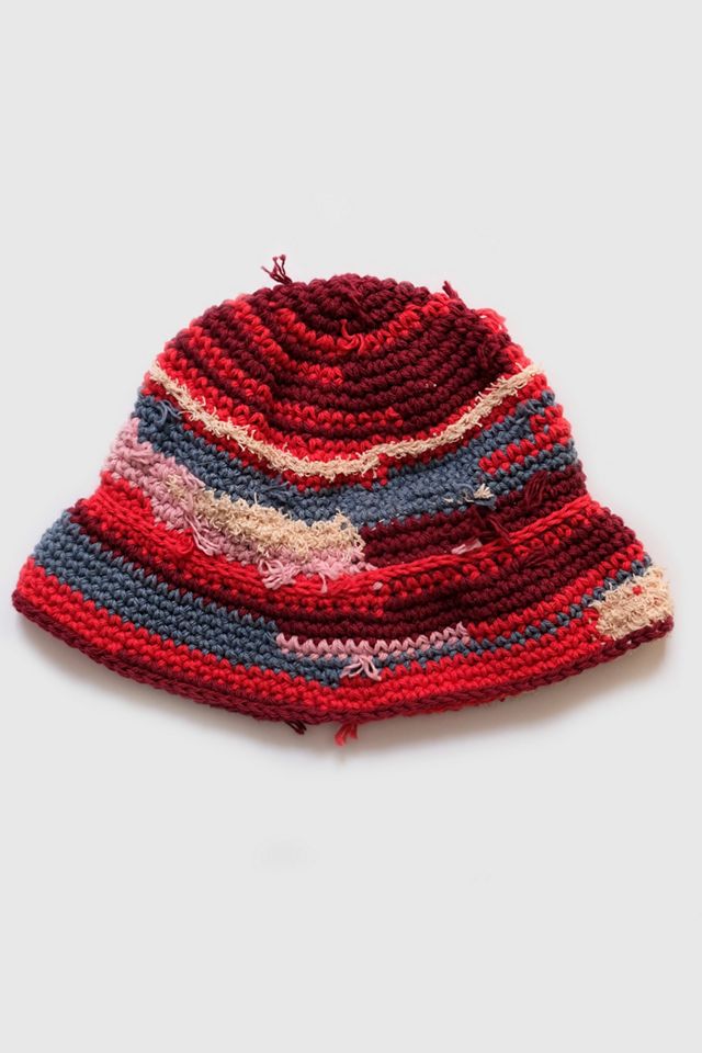 MARVES new york Upcycled Crochet Bucket-Bowler Hat #2