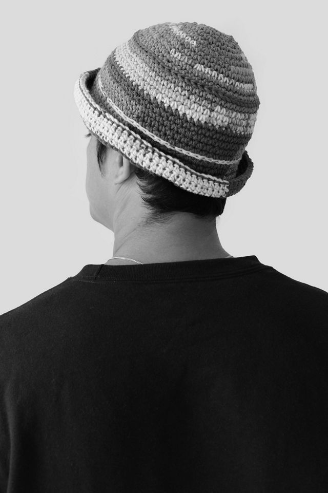 MARVES new york Upcycled Crochet Bucket-Bowler Hat #3