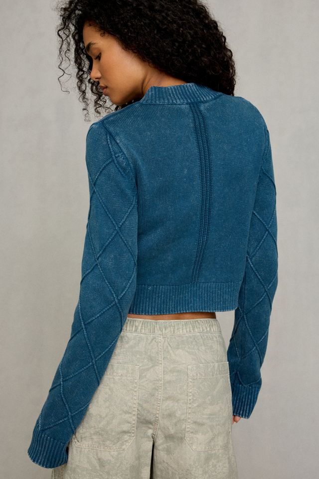 BDG Kellie Cadet Military Button Detail Sweater Jacket #3