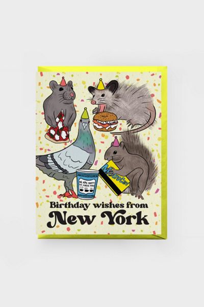 Boss Dotty NYC Animals Birthday Card