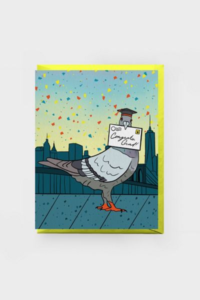 Boss Dotty Pigeon Graduation Card