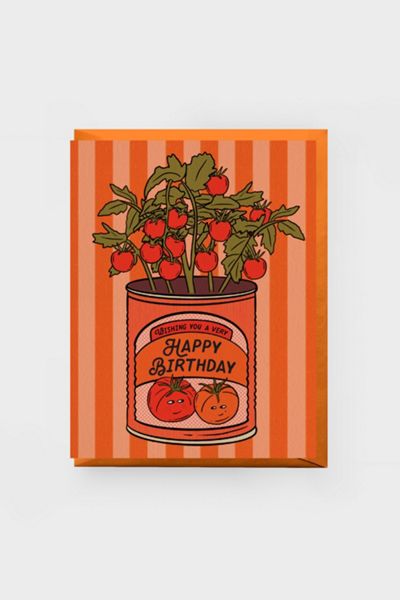 Boss Dotty Tomato Birthday Card