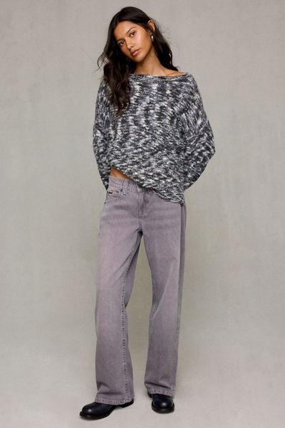 BDG Nola Boucle Oversized Boatneck Sweater