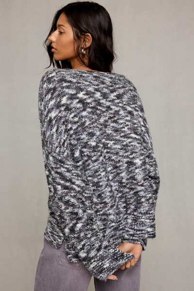 BDG Nola Boucle Oversized Boatneck Sweater