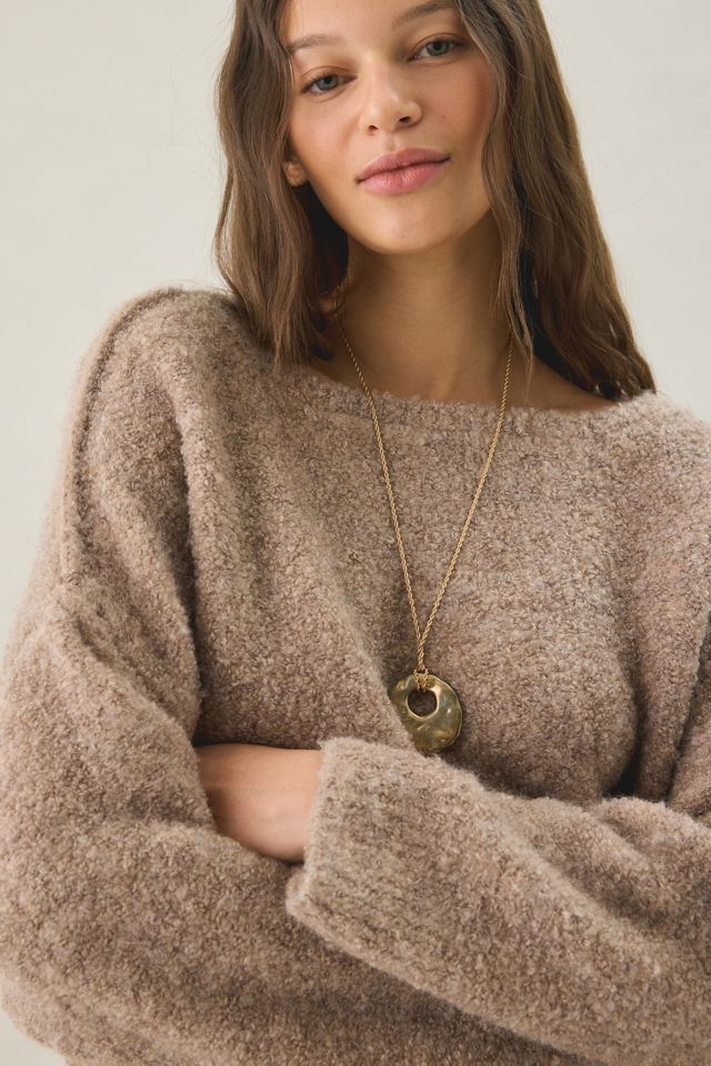 BDG Nola Boucle Oversized Boatneck Sweater #2