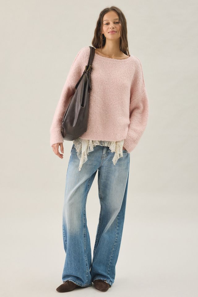 BDG Nola Boucle Oversized Boatneck Sweater #1