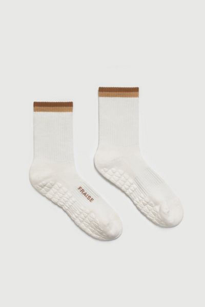 Fraise Striped Crew Pilates Grip Sock