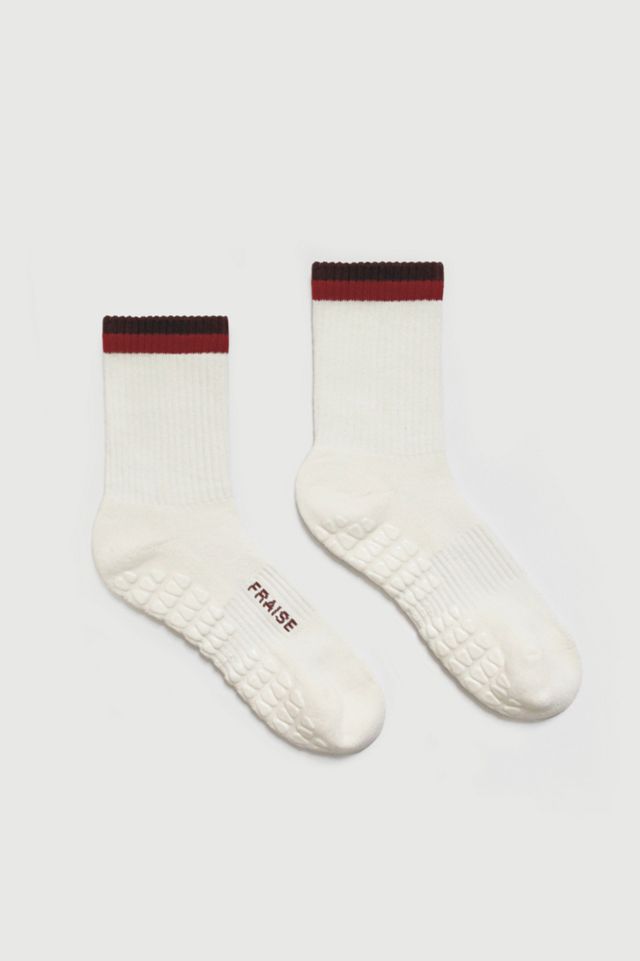 Fraise Calder Set of 3 Pilates Grip Socks #2