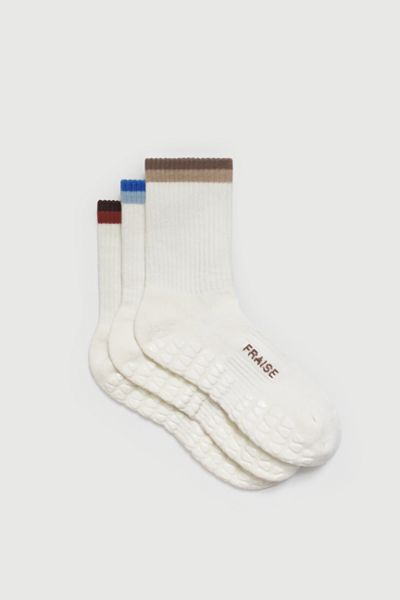 Fraise Calder Set of 3 Pilates Grip Socks