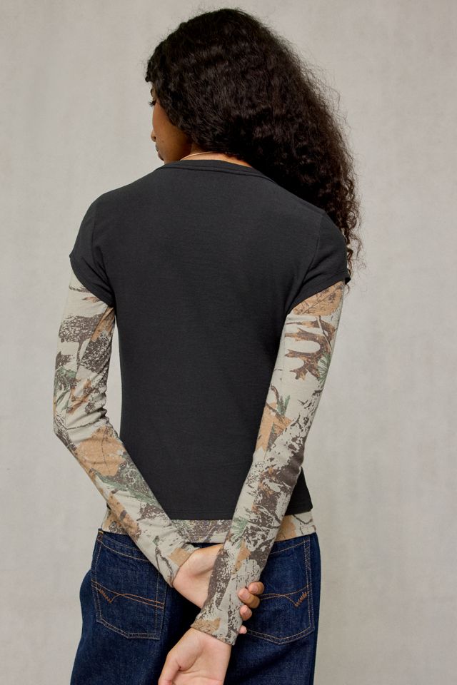 T-shirt BDG Spill The Tee à manches longues à double couche #2