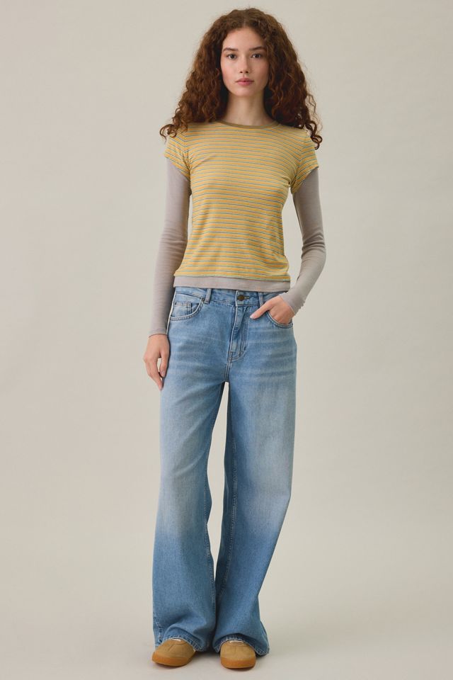 BDG Double Layer Long Sleeve Spill The Tee #1