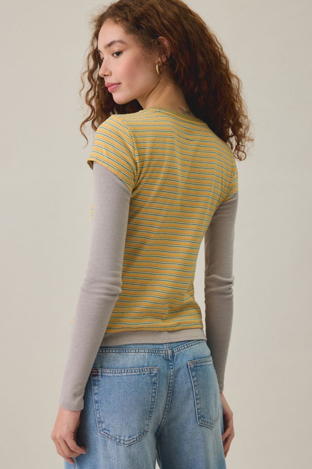 BDG Double Layer Long Sleeve Spill The Tee #3