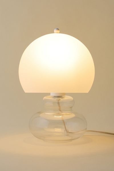 Lampe de table en verre Lucile