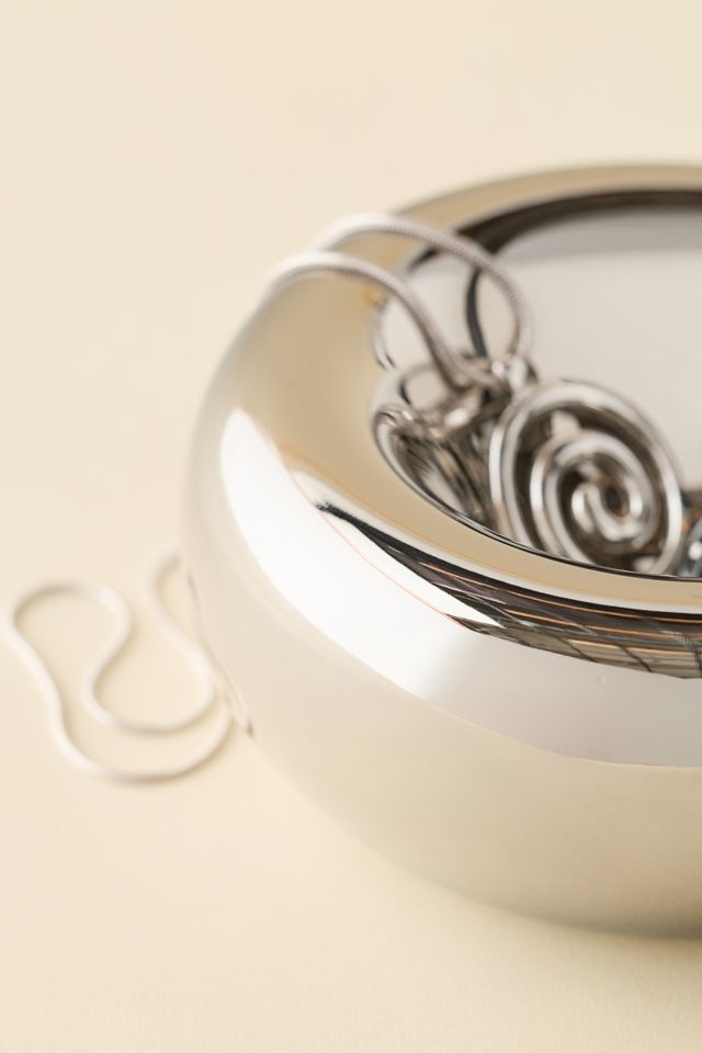 Cora Chrome Ceramic Catch-All Dish #1