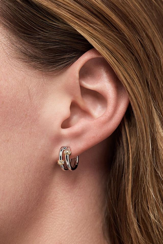 Ana Luisa Cyrus Double Silver Earrings #1