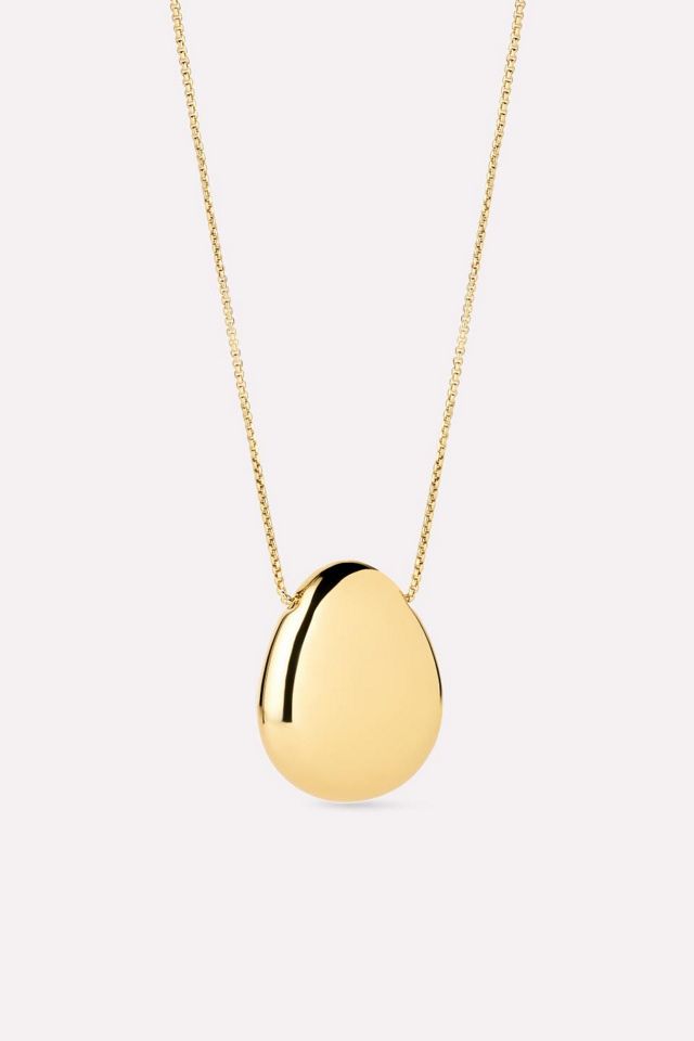 Ana Luisa Pebble Large Gold Pendant #2