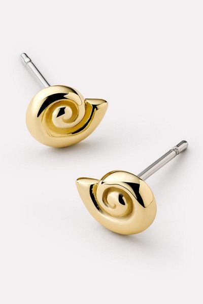 Ana Luisa Ariel Gold Stud Shell Earring Studs