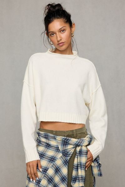 BDG Lynden Funnel Neck Boxy Pullover Sweater
