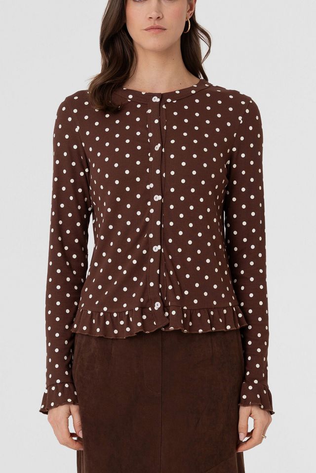 Amy Lynn Edie Viscose Polkadot Cardigan #1