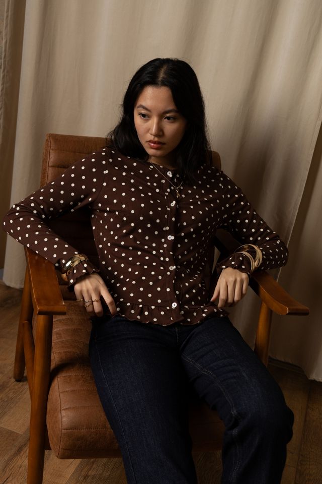 Amy Lynn Edie Viscose Polkadot Cardigan #4