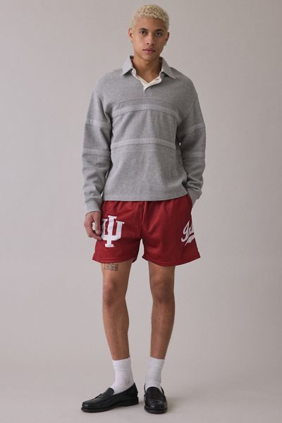 Short en filet avec logo universitaire Dark Horse