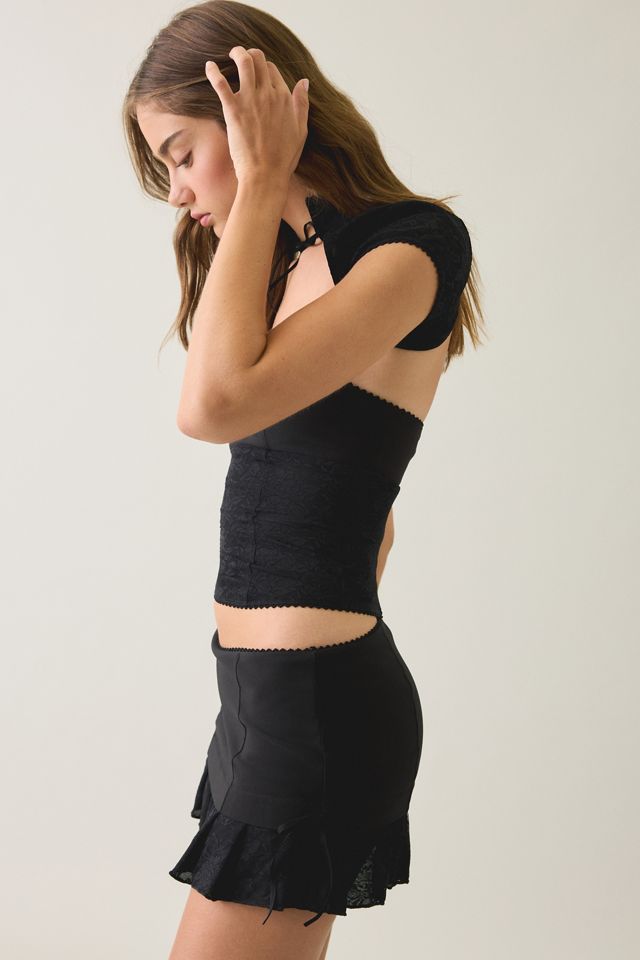I.AM.GIA. Aris Lace Trim Low-Rise Mini Skirt #2