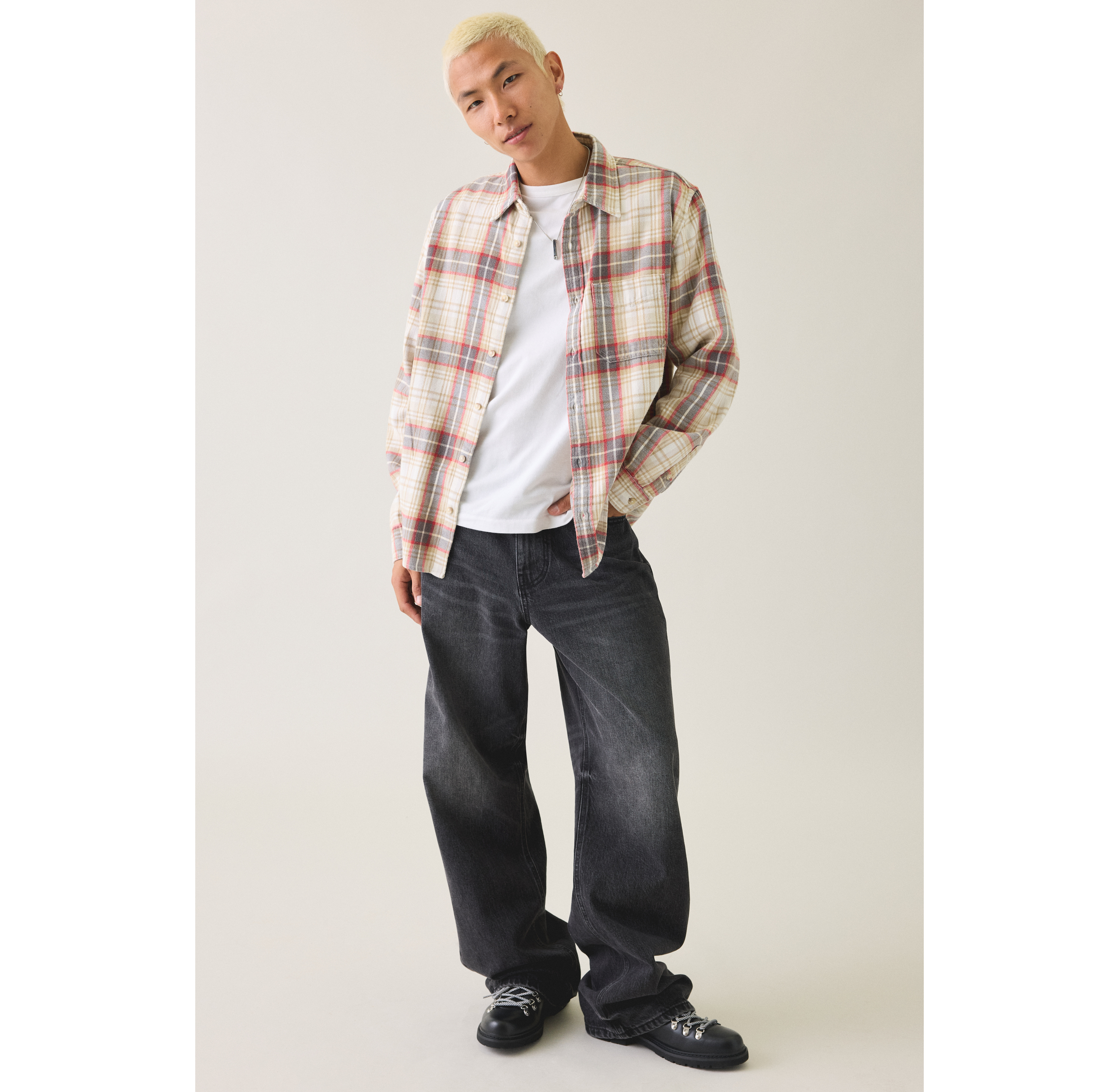 BDG Baggy Flannel Long Sleeve Shirt
