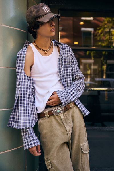 Chemise à manches longues en flanelle ample BDG