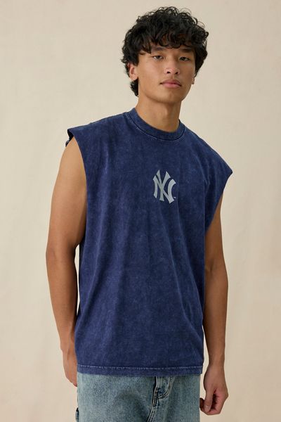 T-shirt sans manches d'entraînement avec logo d'équipe MLB Mitchell & Ness